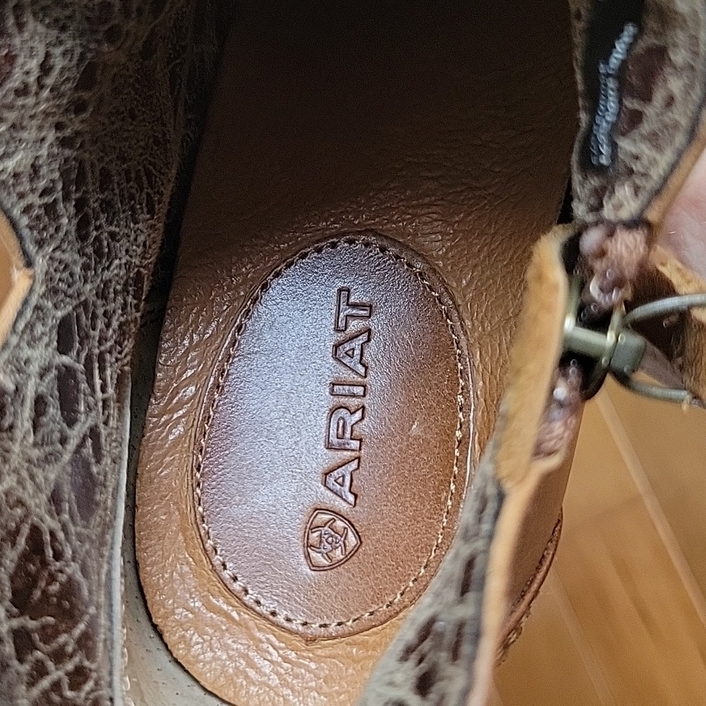 Ariat Brown Ankle Boots - Picture 5 of 6